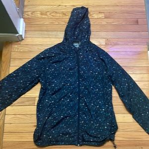 Blue and white poke dot windbreaker from Beautiful giant